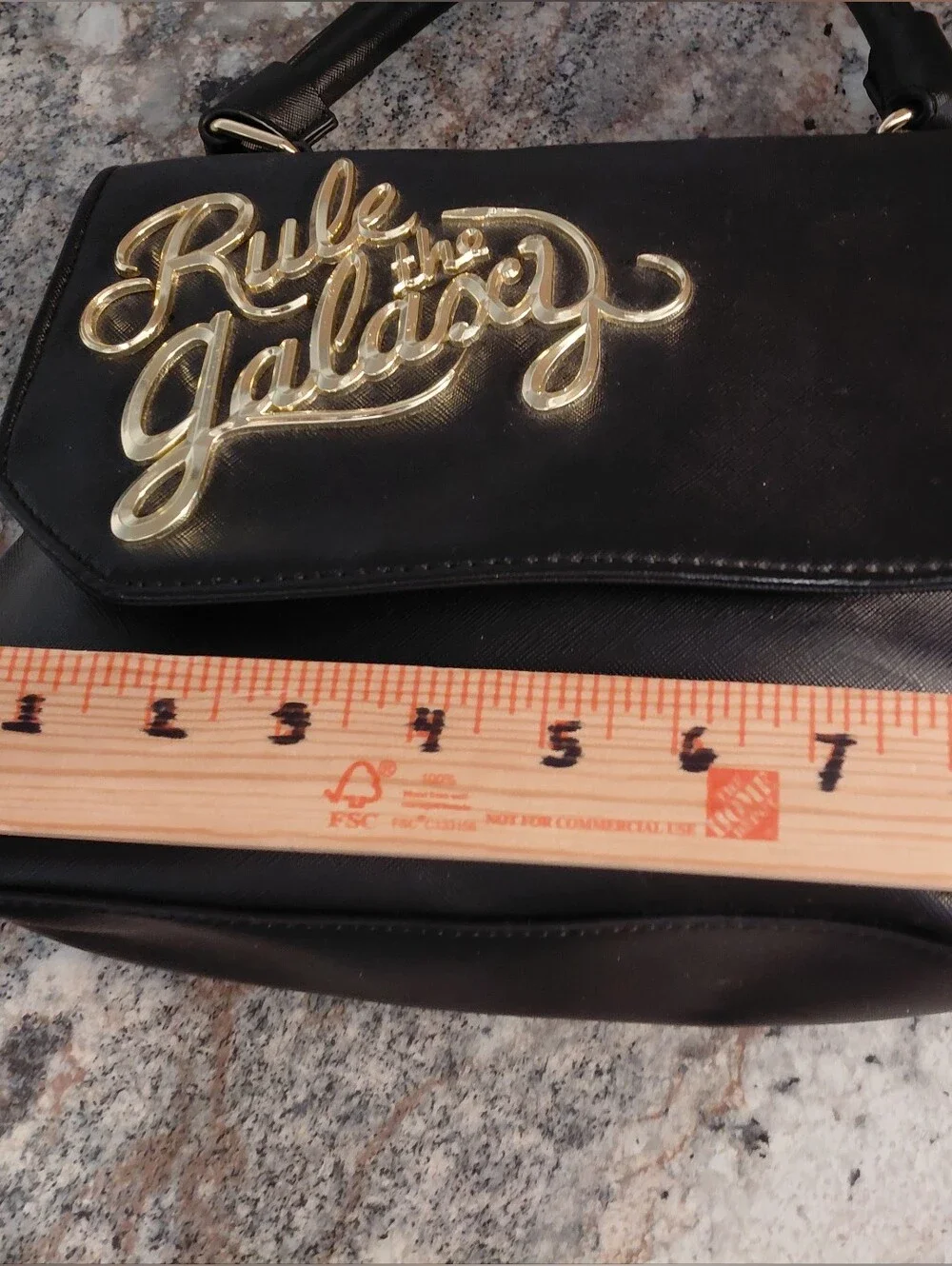 Cool Loungefly Star Wars Black Faux Leatherl Purse Gold Rule the Galaxy